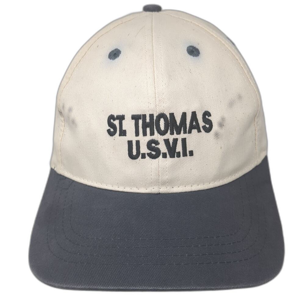 ST. Thomas U.S.V.I. Slideback Baseball Cap Multi One Size Adjustable Del Sol